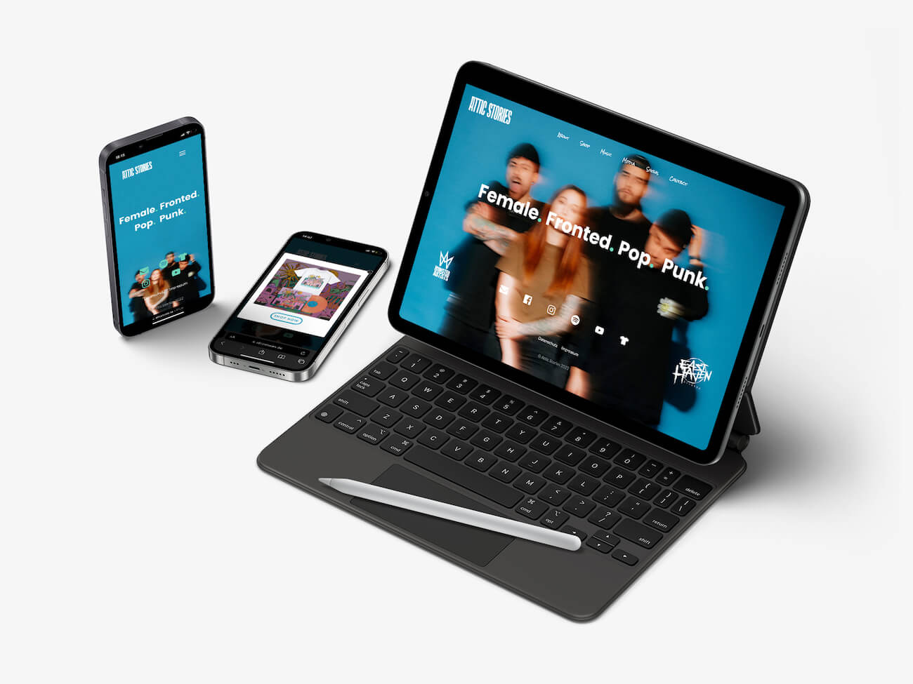 Attic Stories Mock Up Apple Set Kopie Bands Webdesign Agentur Karlsruhe