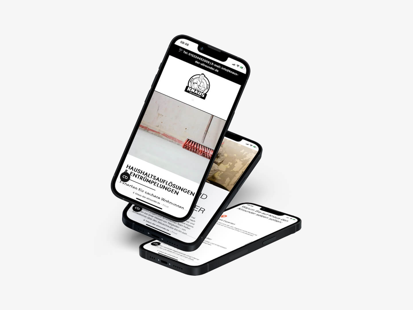 Knaus der ALLROUNDER IPHONE MOCKUP_ Kopie Handwerker Online Marketing Beratung