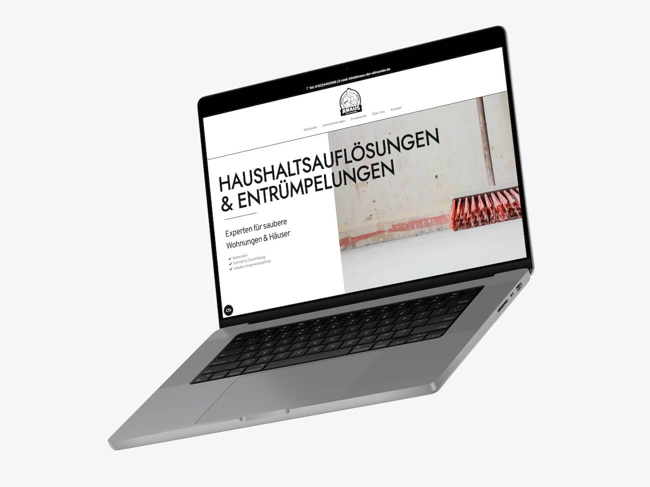 Knaus der ALlrounder Mock Up Kopie Handwerker Webdesign