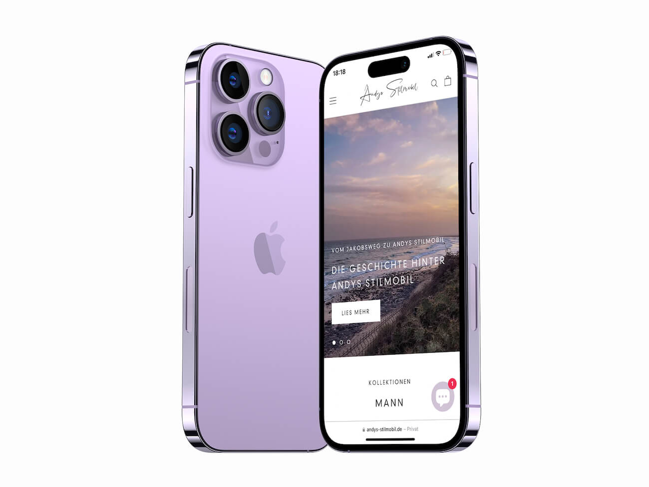 Mock Up Andys Stilmobil IPhone Kopie Online Marketing Landau