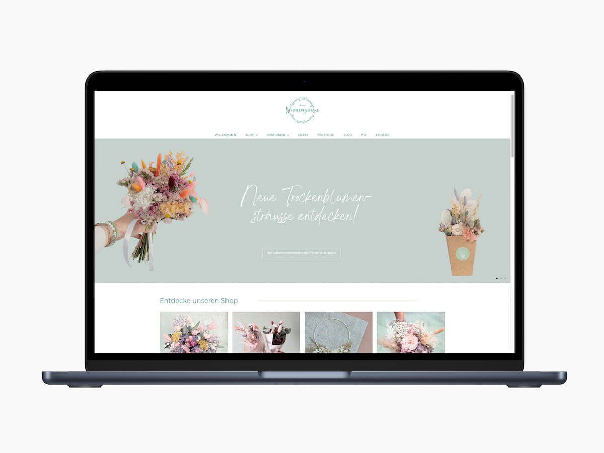 Online Marketing und Webseiten Floristin
