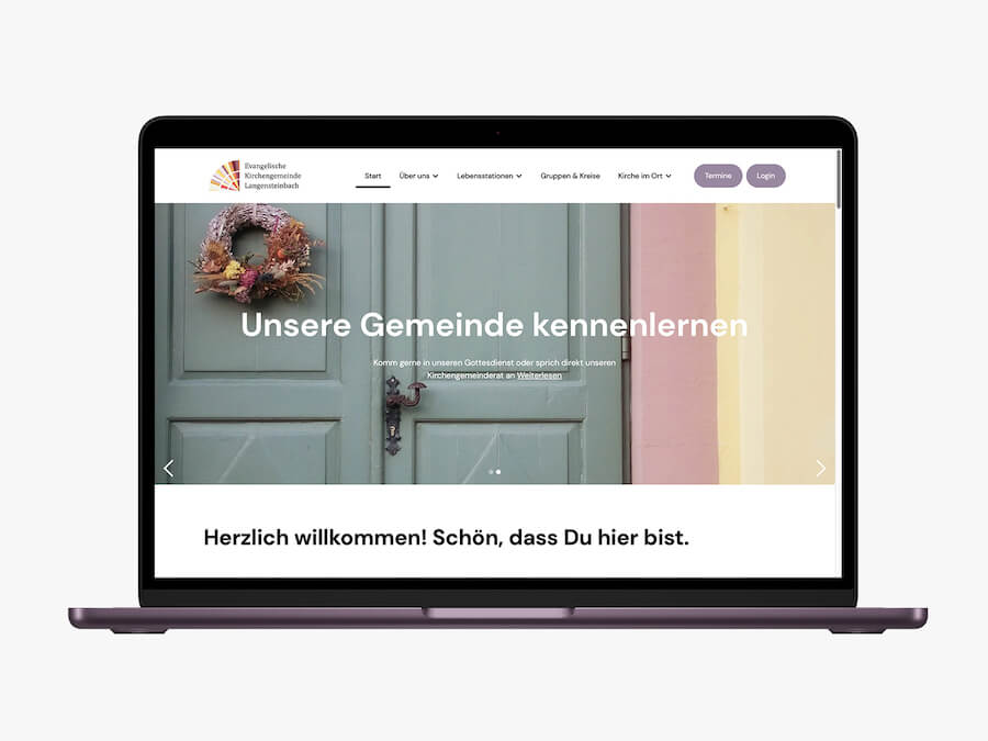 Evkila_MockUp Kopie Kirchengemeinde Webseite Agentur Karlsruhe