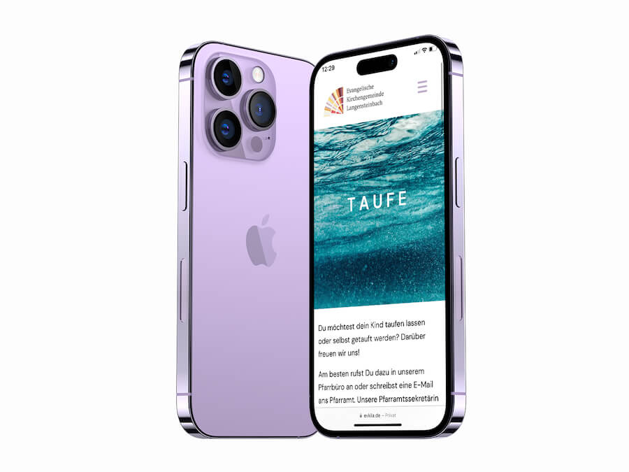 Evkila_MockUp_Iphone Kopie Evangelische Kirche Langensteinbach
